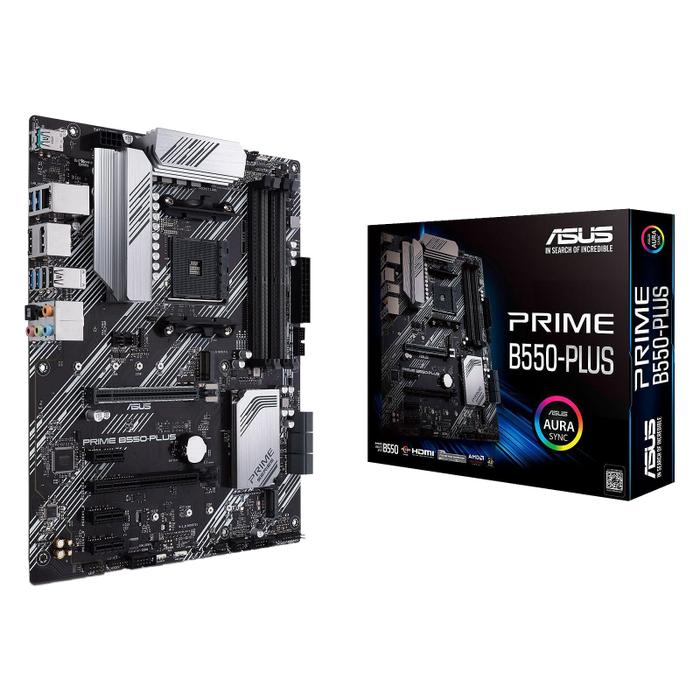ASUS PRIME B550-PLUS (AMD B550,AM4,DDR4,PCI-E,ATX)