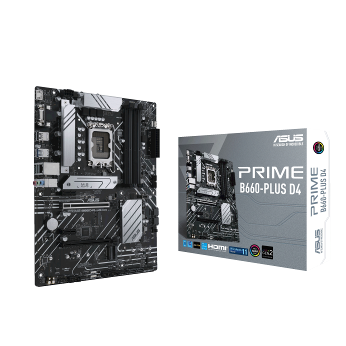 ASUS PRIME B660-PLUS D4 (iB660,S1700,DDR4,PCI-E,ATX)