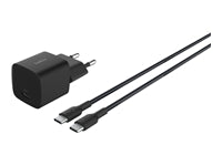 BELKIN 25W USB PD Wall Charger with PPS BLK w/1m C-C Cable