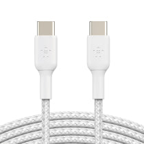 BELKIN Câble Tressé USB-C vers USB-C 1m (Blanc)