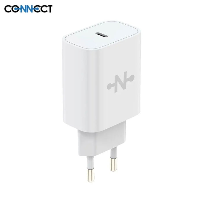 Chargeur Secteur USB-C CONNECT MC-CBC20W 20W Blanc