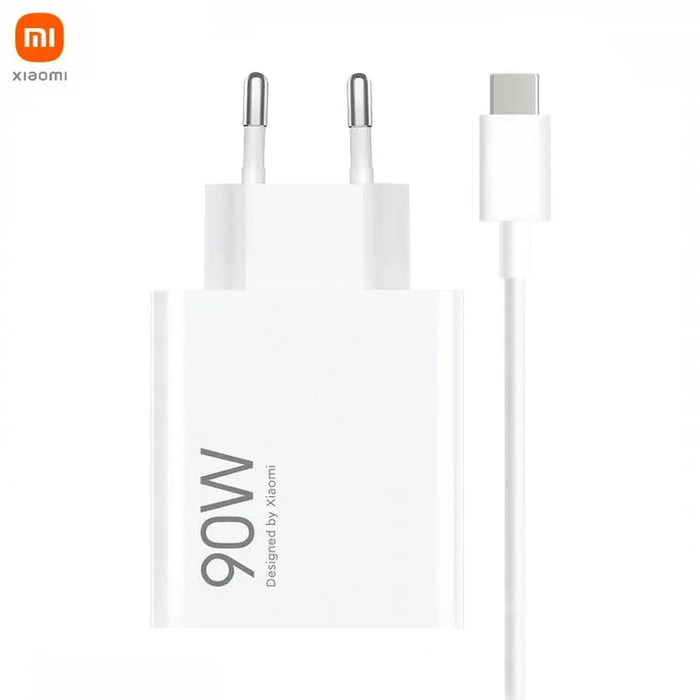 Chargeur Secteur USB Xiaomi avec Câble USB-C Hypercharge Combo 90W Blanc