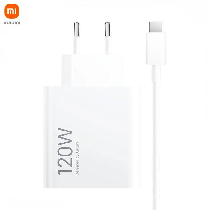 Chargeur Secteur USB Xiaomi avec Câble USB-C Hypercharge Combo 120W Blanc