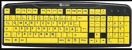 Clavier USB Confort avec Grandes Touches contrastées