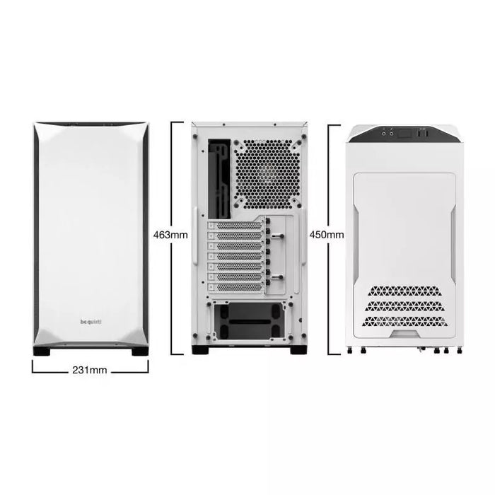 BE QUIET PURE BASE 500 - MOYEN TOUR SANS ALIM (BLANC, FENETRE)