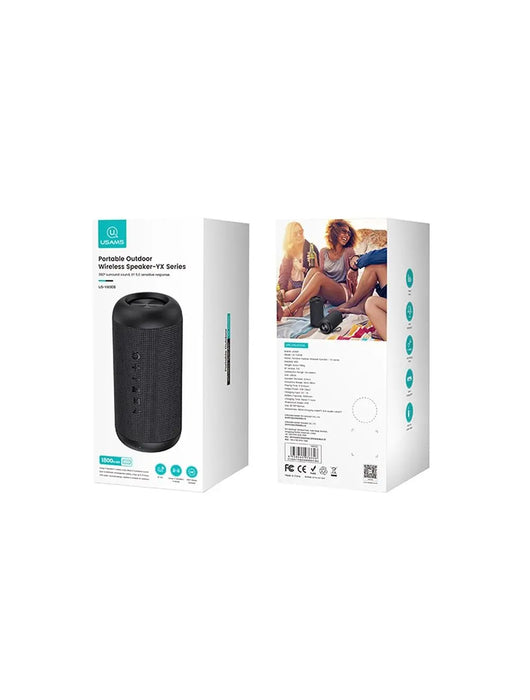 Enceinte Bluetooth 360° resiste à l'eau IPX6 Usams (YX008) Noir