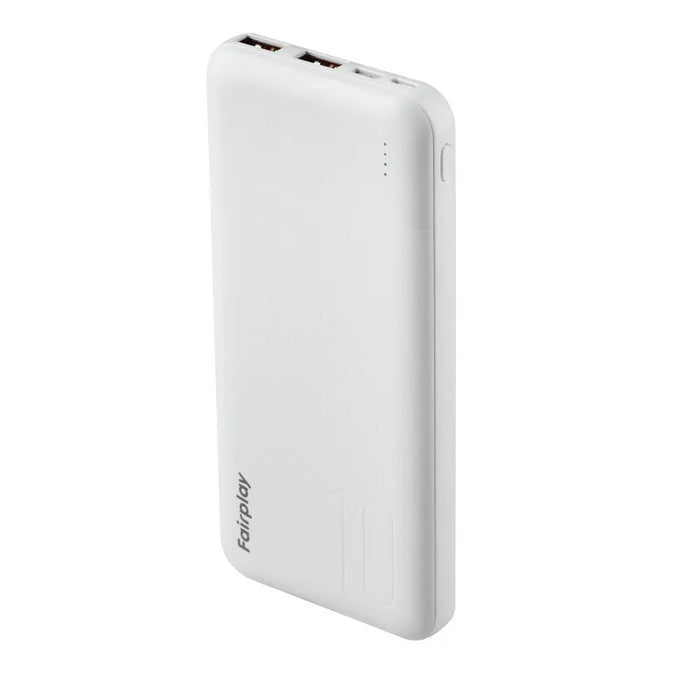 FAIRPLAY batterie externe  10.000mAh (Blanc)