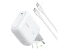 BELKIN Chargeur Secteur USB-C 100W avec Câble USB-C vers USB-C 1,5m (Blanc)