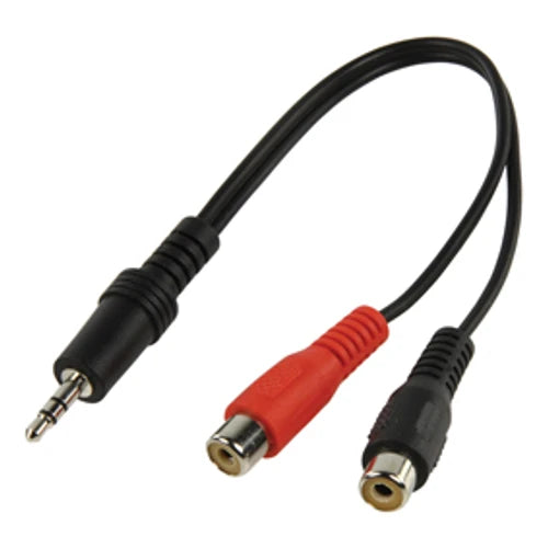 Adaptateur jack 3.5 mm (M) vers 2 x RCA (F) - 0.2 m