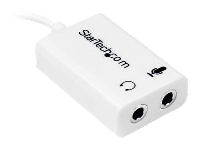 StarTech.com 4 Position Microphone and Headphone Splitter 3.5 mm 4 Pin / 4 Pole Mic and Audio Combo Splitter