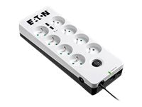 Eaton - Multiprise parafoudre - 8 prises - 2 ports USB
