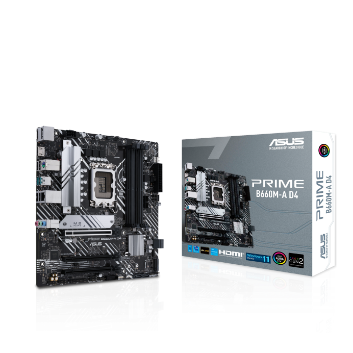 ASUS PRIME B660M-A D4 (iB660,S1700,DDR4,PCI-E,MICRO-ATX)