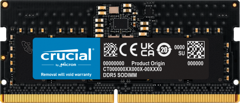 CRUCIAL SODIMM DDR5 - 8G - 4800MHZ (CL40, 1.1V)