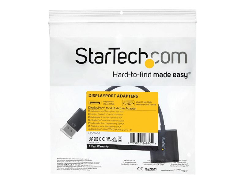 StarTech.com Adaptateur DisplayPort vers VGA